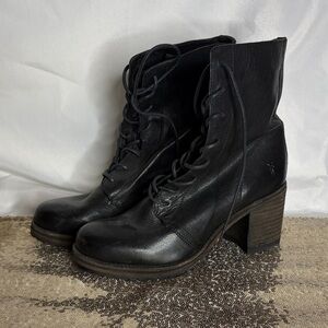 Frye Karen Black Leather Women's Boots